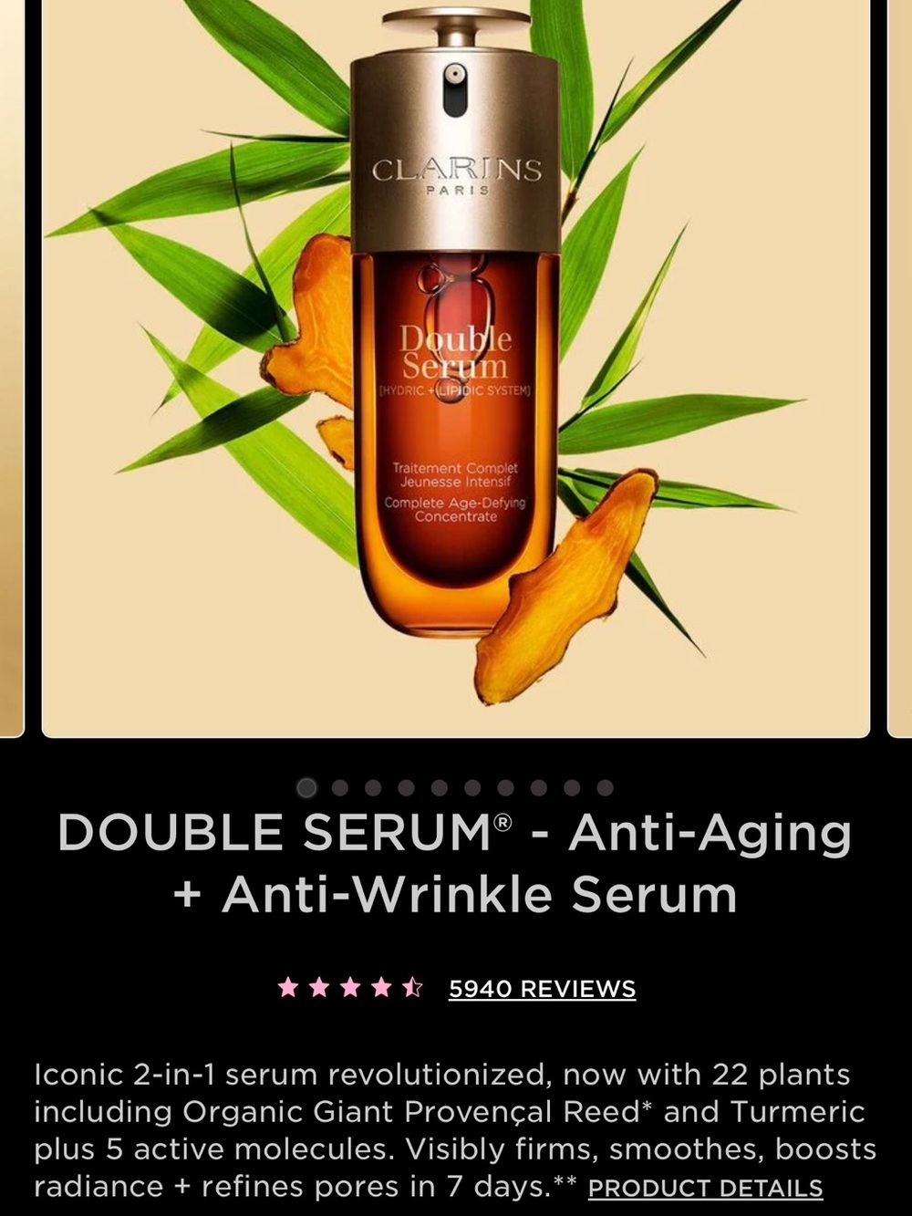 Clarins Double Serum — 2.5 Fl oz